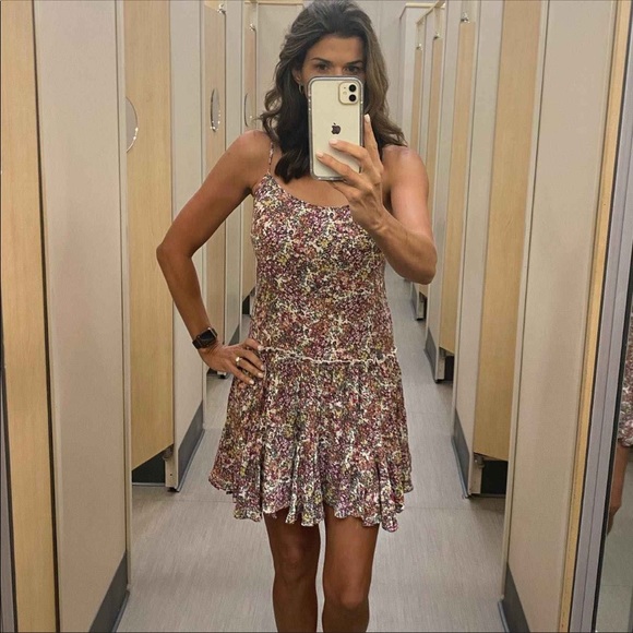 NWT Sleeveless Trapeze Swing Dress - Wild Fable™ Sienna Floral M - Picture 7 of 8